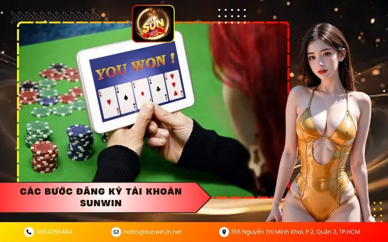 Các bước đăng ký tài khoản Sunwin