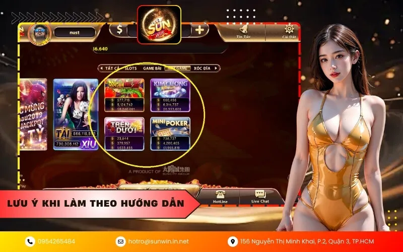 Lưu ý khi làm theo hướng dẫn