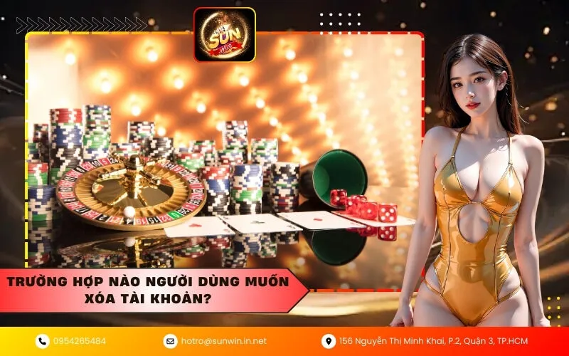 Trường hợp nào người dùng muốn xóa tài khoản